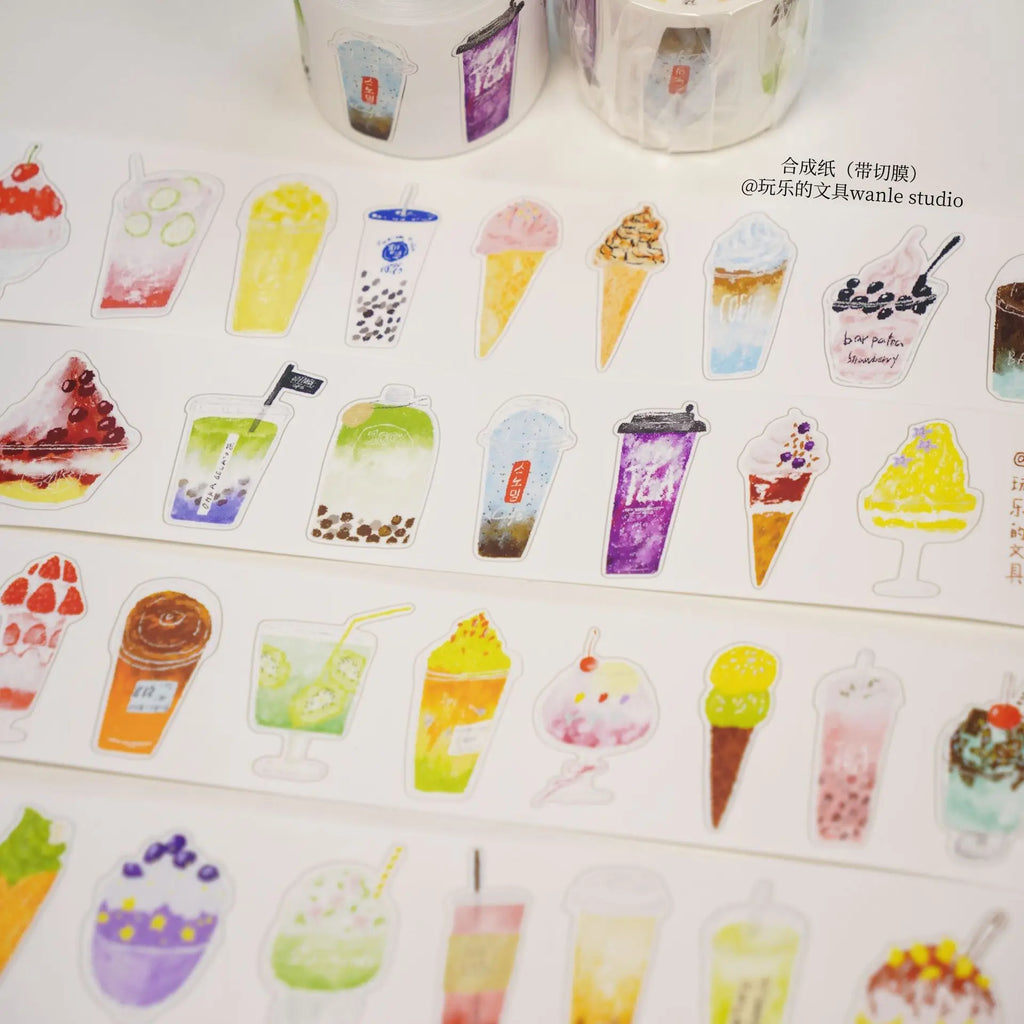 1szt/1lot Dekoracyjne taśmy klejące Zabawne artykuły papiernicze Scrapbooking DIY Papier Japońskie naklejki