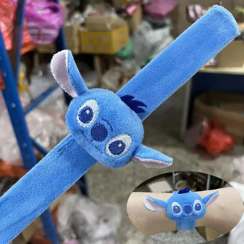 Kawaii Lilo & Stitch Wristband Cute Cartoon Stitch Kids Snap Circle Plush Wristband Doll Accessory Wedding Party Holiday Gift