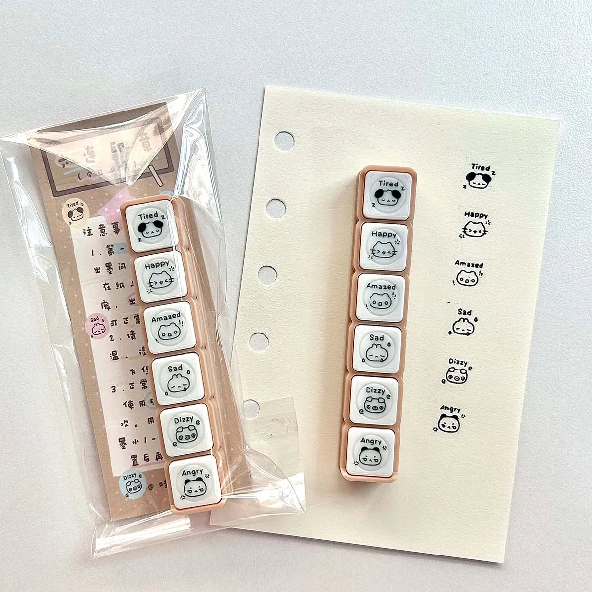 WAKAWAKA Decorative Stamps for Scrapbooking Kawaii Stamps Stationery For Journal Planner Arts Diy Crafts Album