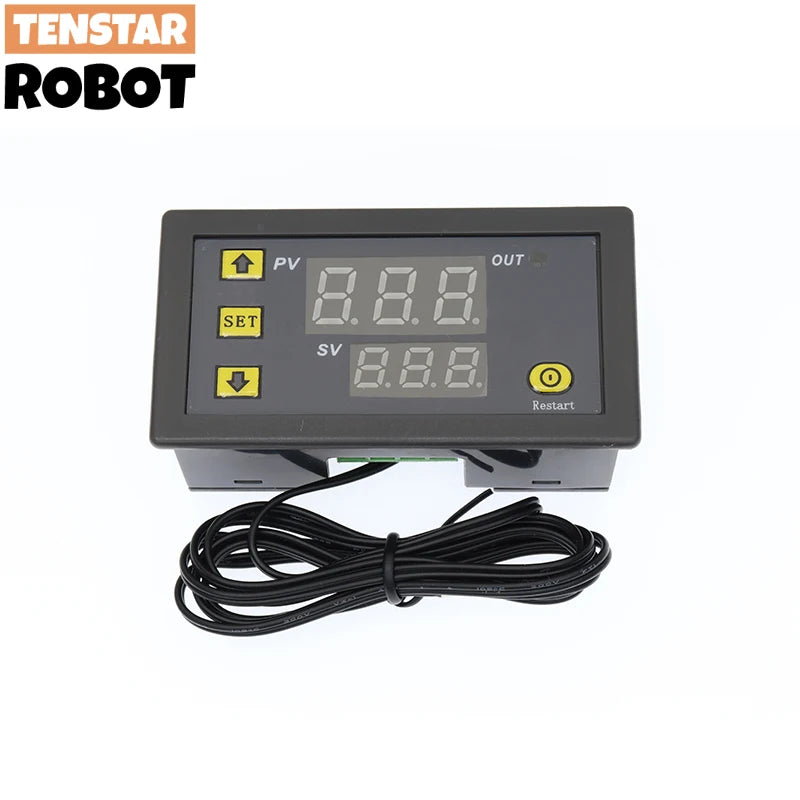 W3230 Mini Digital Temperature Controller 12V 24V 220V Thermostat Regulator Heating Cooling Control Thermoregulator With Sensor