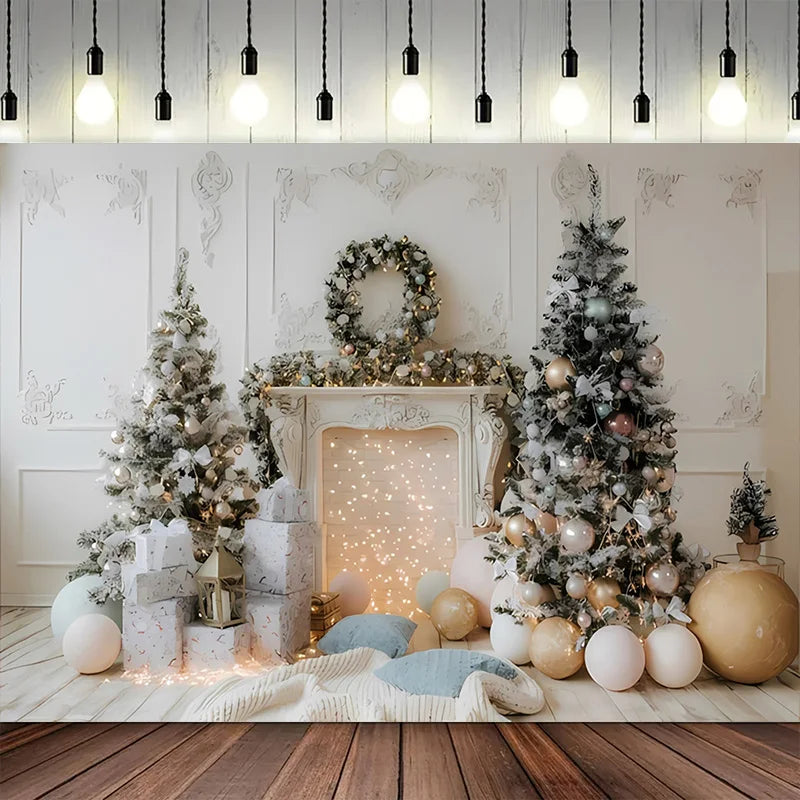 Navidad Decoration Anniversaires Xmas Tree Photography Backdrops Merry Christmas Backgrounds