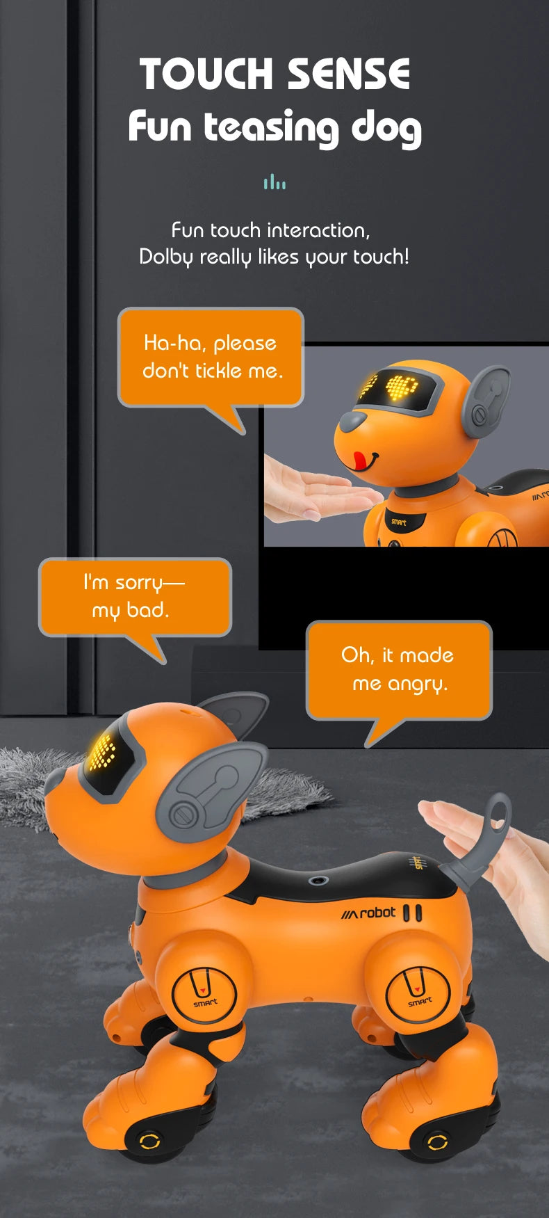 Children's Toy Remote Control Intelligent Robot Dog DIY programming voice interactive electronic pet dog robot model gift