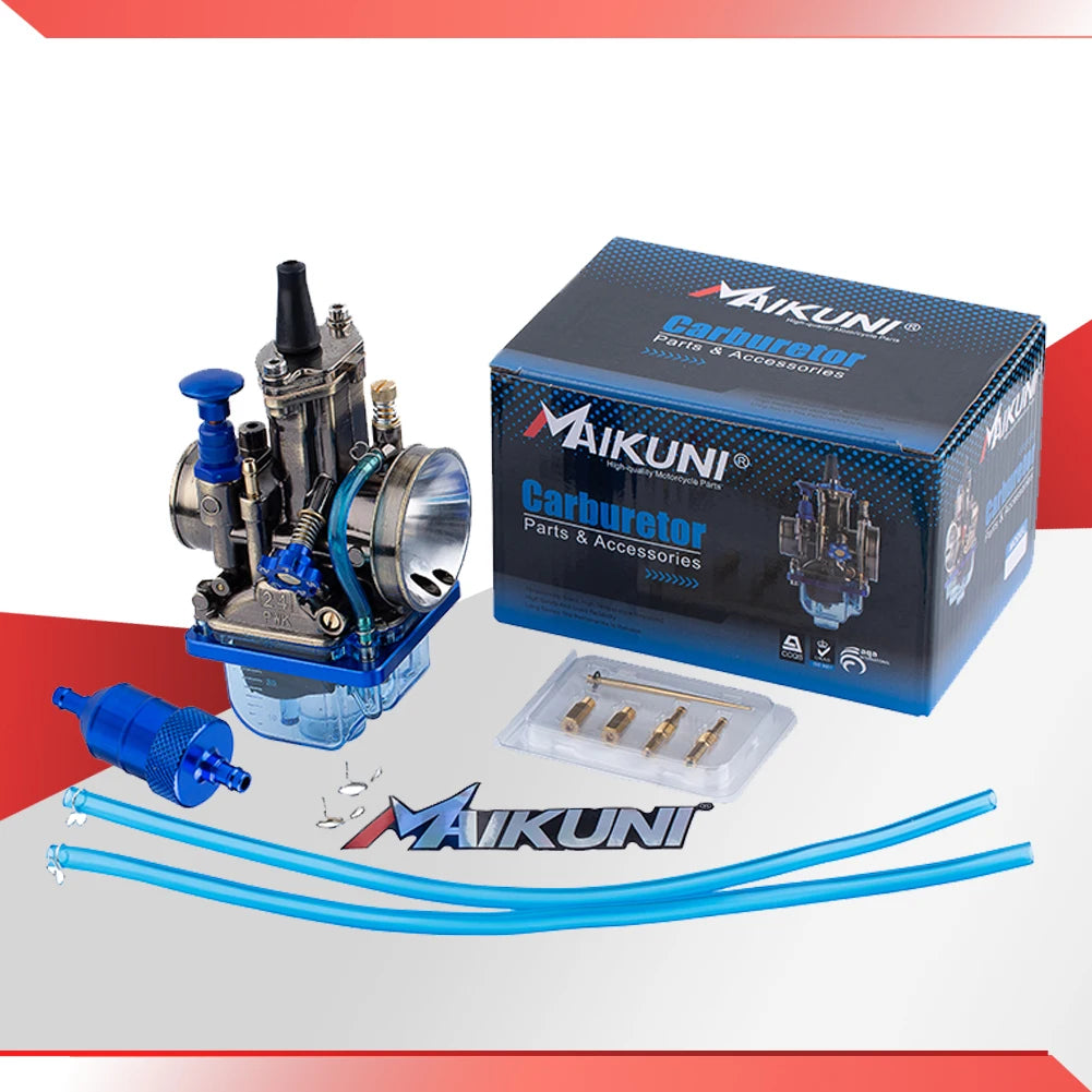 PWK 21 24 26 28 30 32 34 mm Motorcycle Carburetor For Mikuni Maikuni OKO YZ85 Power Jet Blue Transparent Cover Bowl Universal