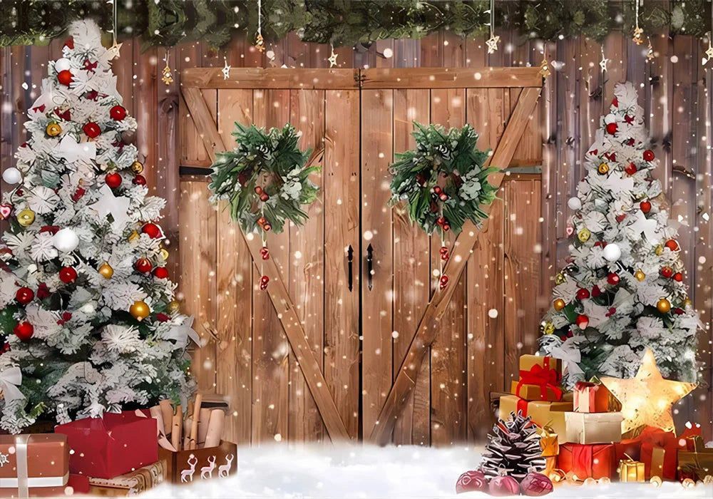 Navidad Decoration Anniversaires Xmas Tree Photography Backdrops Merry Christmas Backgrounds