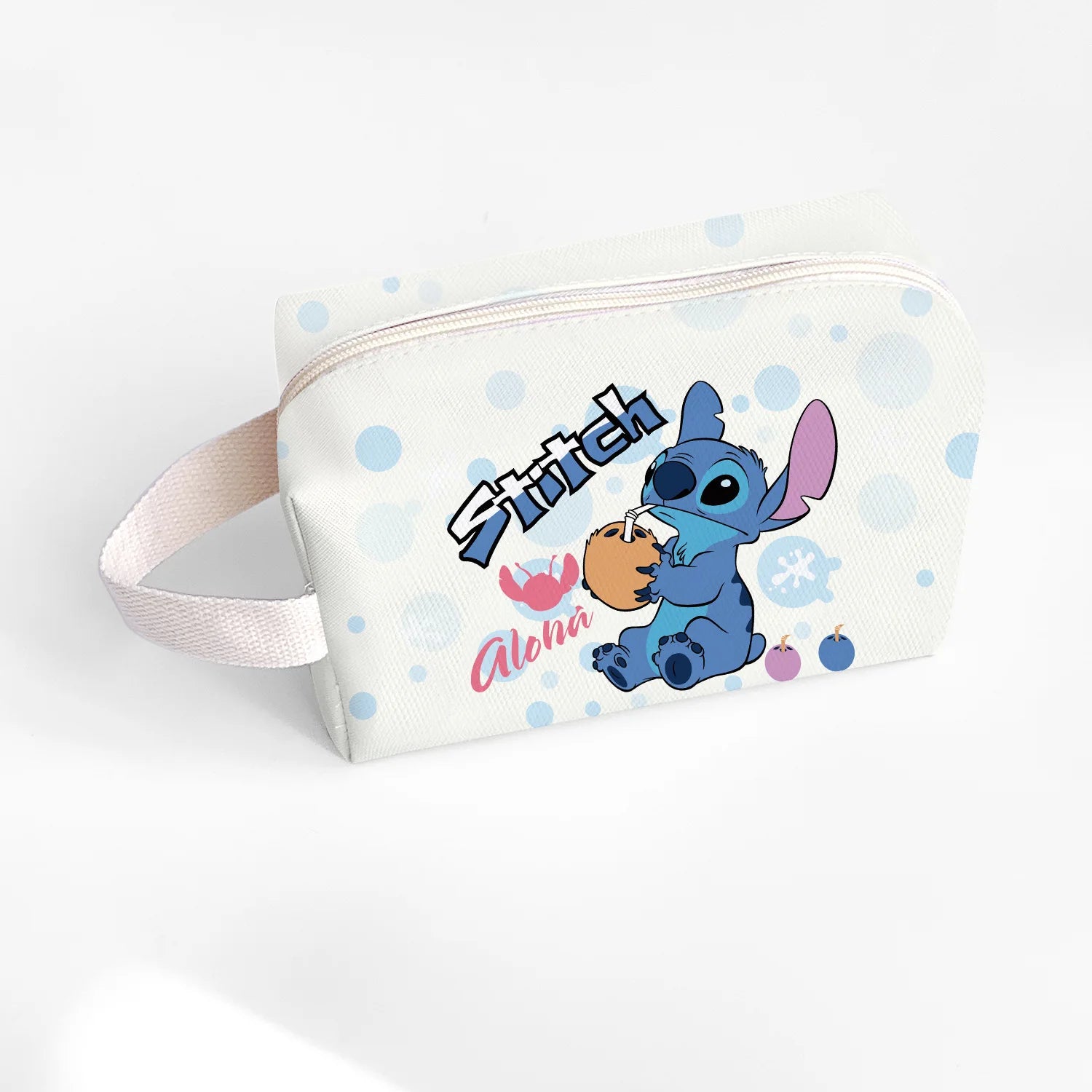 New Anime Stitch Lilo Stitch Cosmetic Bag Kawaii Makeup Waterproof Portable Travel Storage Organizer Bag Girl Birthday Gift
