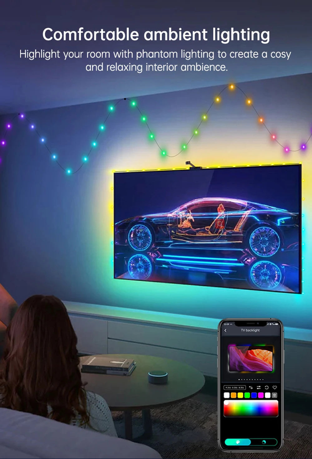 20M RGBIC LED String Bluetooth USB Music Dream Color Light 5V Christmas Birthday Party Garland Decor Fairy Lights Home