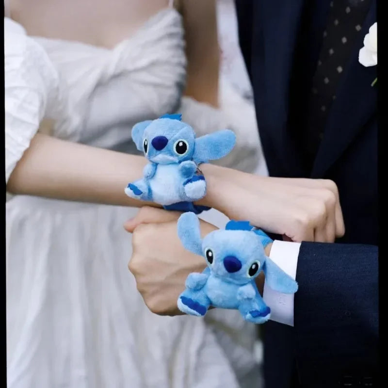 Kawaii Lilo & Stitch Wristband Cute Cartoon Stitch Kids Snap Circle Plush Wristband Doll Accessory Wedding Party Holiday Gift