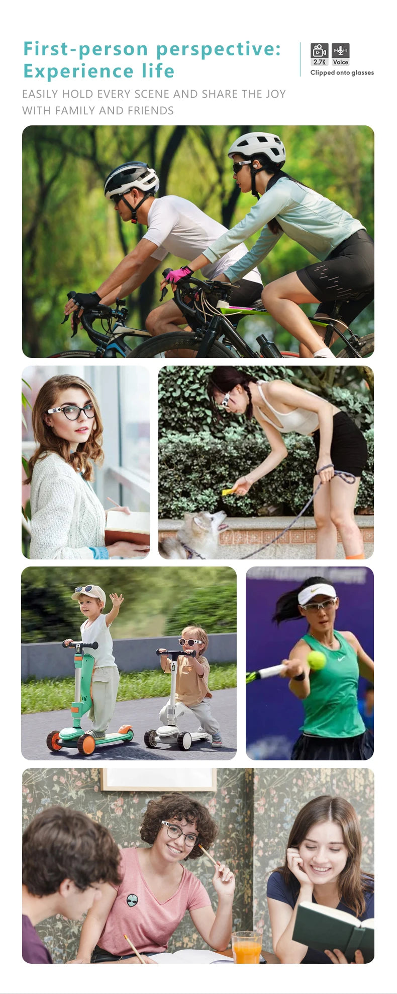 Xiaomi 4K Mini FPV Eyeglasses Video Shooting Micro-camera HD WiFi Intelligent Headset Glasses Video&Sound Recording WiFi APP