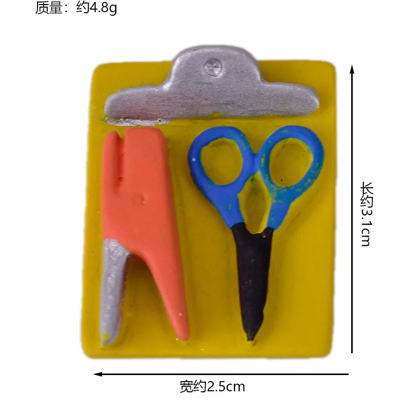 Zakka Japan Bookstore Stationery Series Desktop Decoration Creative Small Ornaments Resin Craft Toys Collectible Gifts