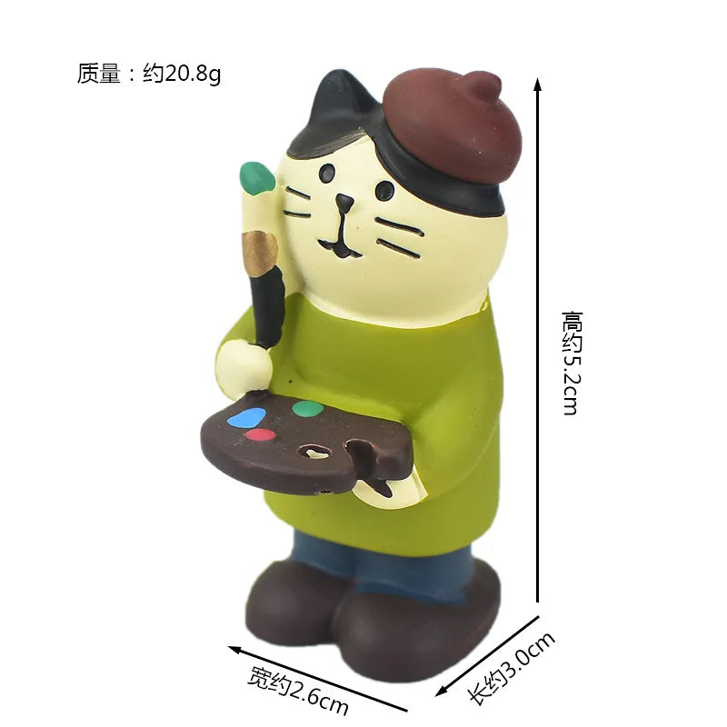 Zakka Japan Bookstore Stationery Series Desktop Decoration Creative Small Ornaments Resin Craft Toys Collectible Gifts