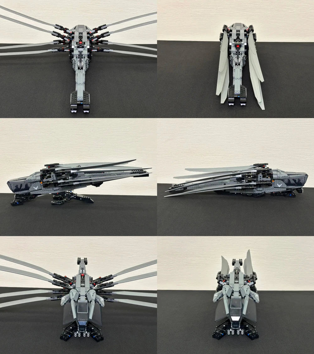 1369PCS Icons Dune Atreides Royal Ornithopter Model Building Blocks Fit 10327 Set Creative Bricks Toy For Kids Gifts