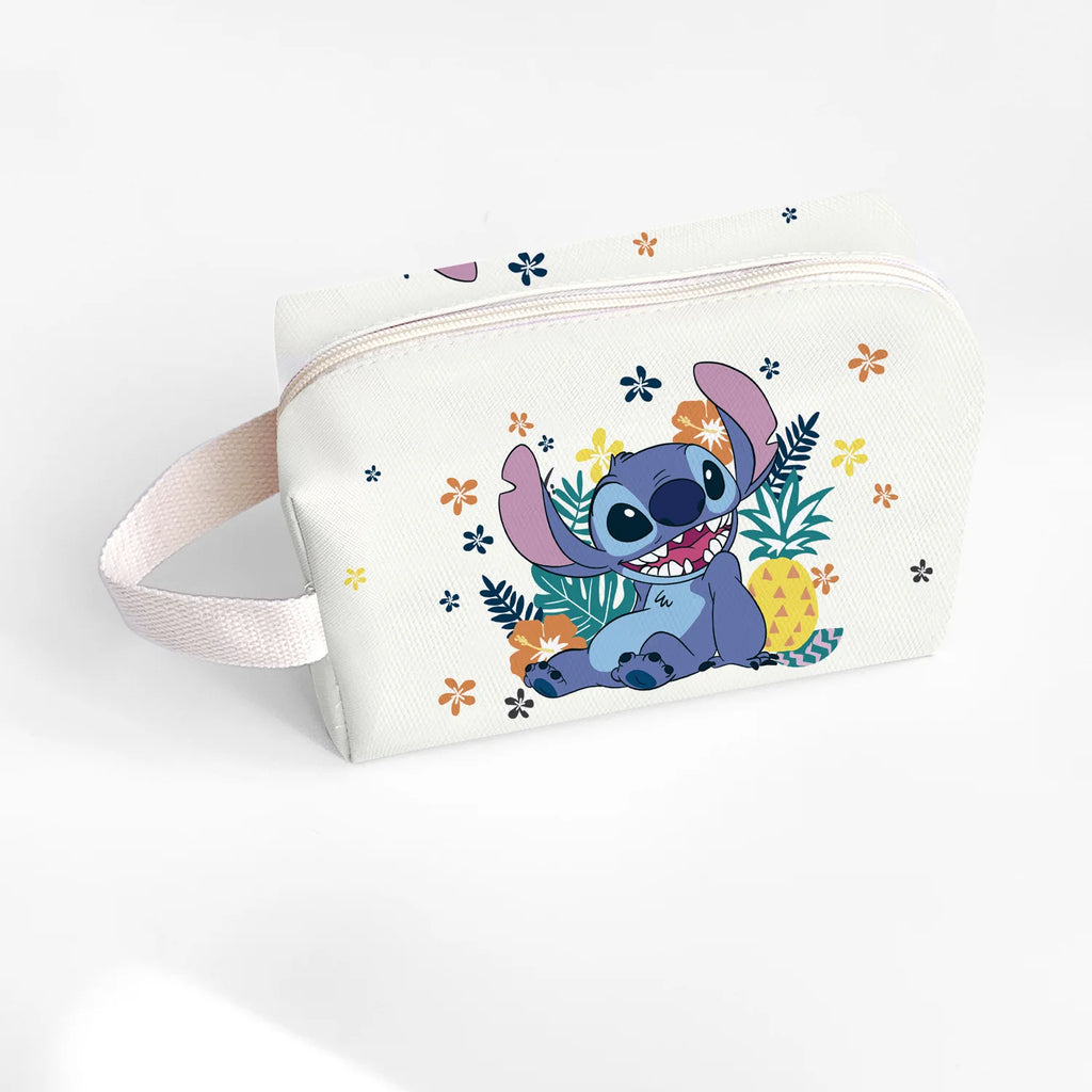 New Anime Stitch Lilo Stitch Cosmetic Bag Kawaii Makeup Waterproof Portable Travel Storage Organizer Bag Girl Birthday Gift