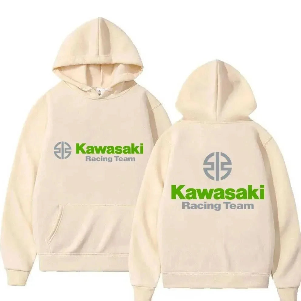 Kawasaki Motorcycle Logo's New Men's Spring and Autumn Extreme Sports Hoodie and Women's Casual Sportswear Sweatshirt