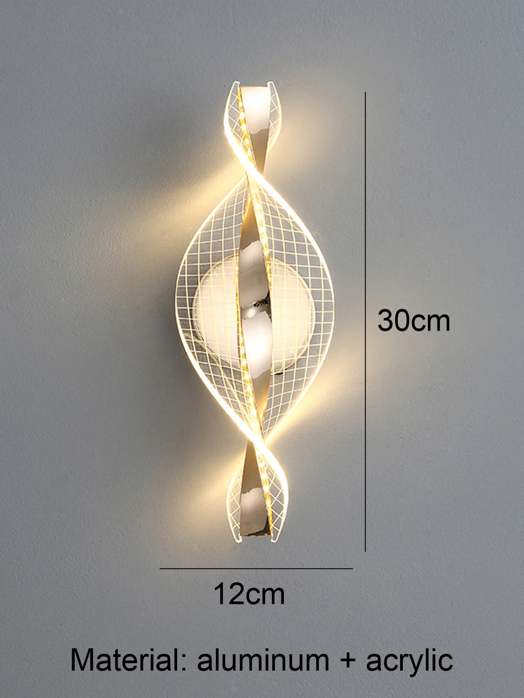 LED Modern 1PC Gold/Black Acrylic wall lamp,Lustre Hallway, Bedroom,Living  room,Bedside lamps room decor,Wall decoration items