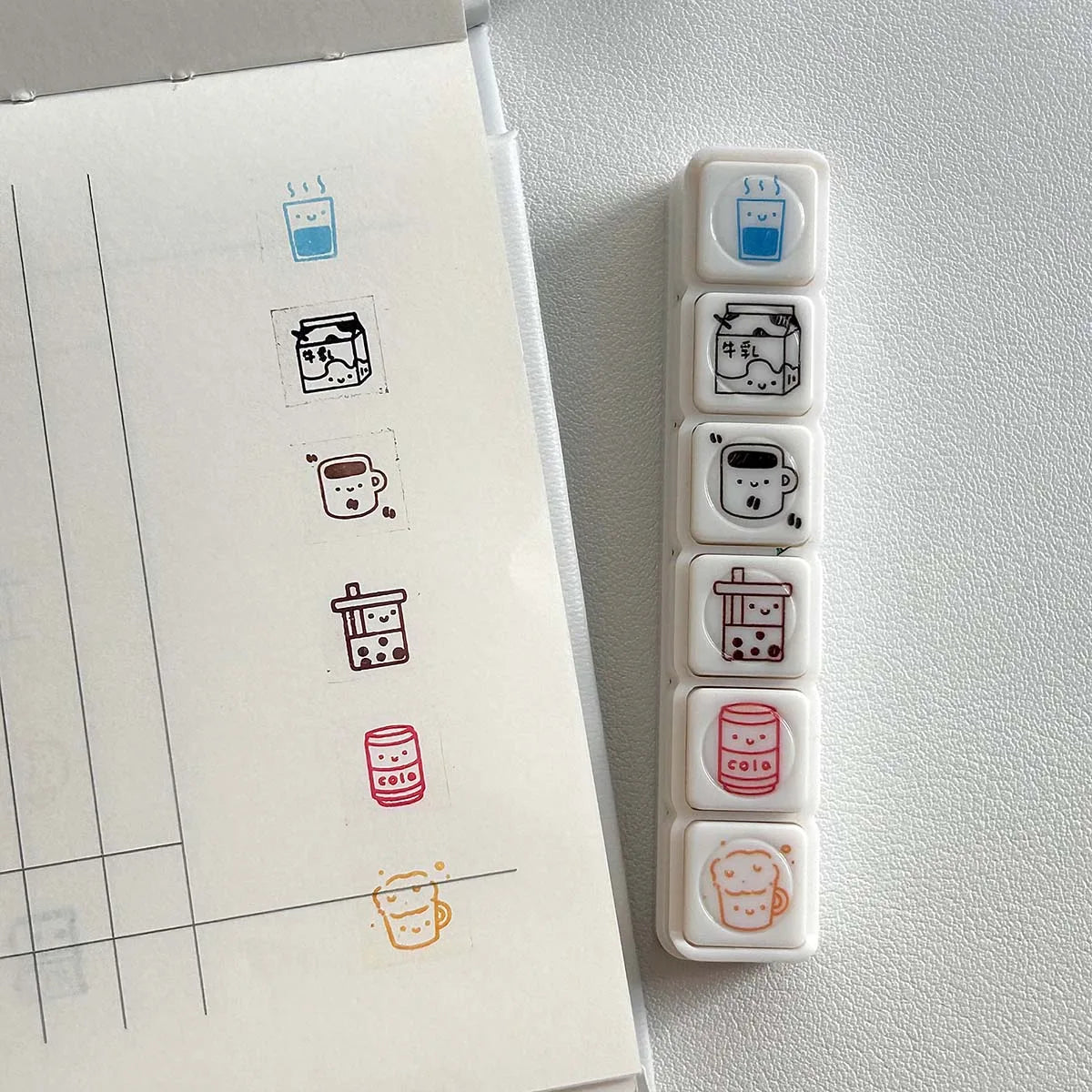 WAKAWAKA Decorative Stamps for Scrapbooking Kawaii Stamps Stationery For Journal Planner Arts Diy Crafts Album