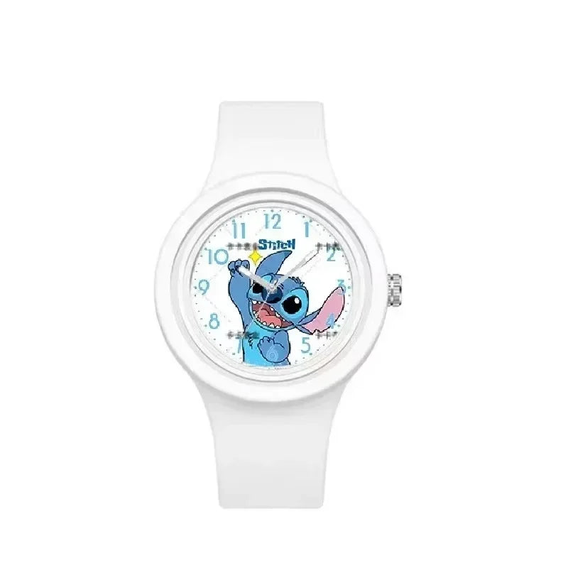 cute Stitch Watch  Cartoon Lilo & Stitch Kawaii Silicone Quartz Watch Anime Peripherals Children Birthday Gifts Toys
