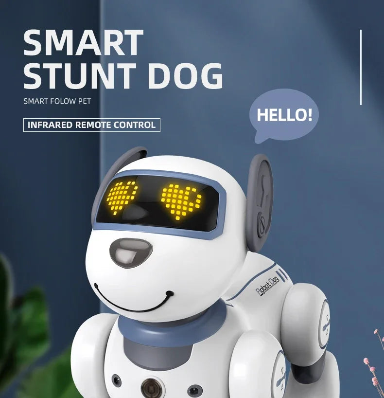 Children's Toy Remote Control Intelligent Robot Dog DIY programming voice interactive electronic pet dog robot model gift