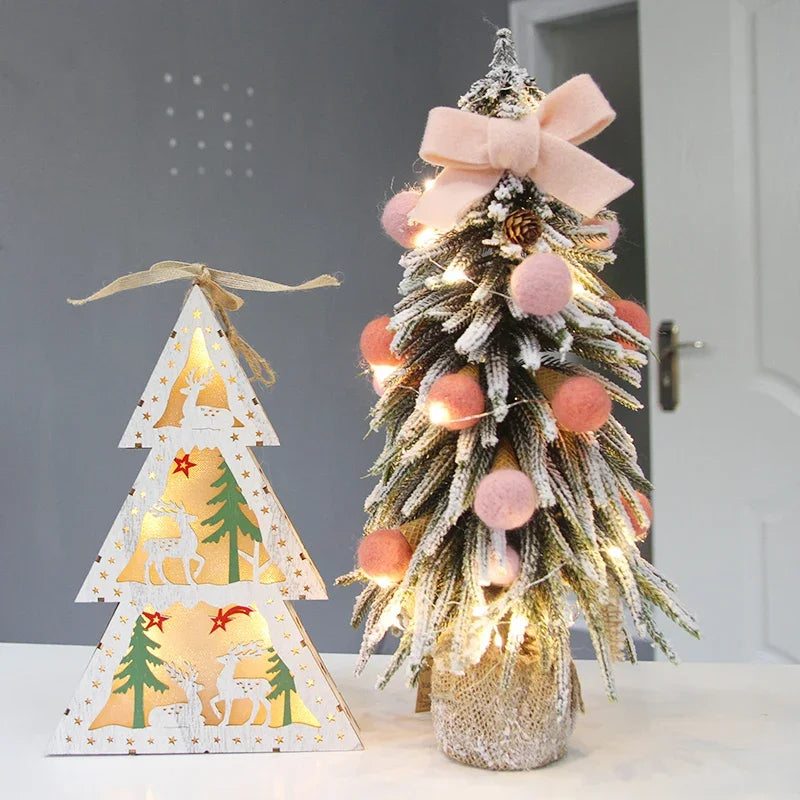 2019 Christmas Artificial mini Xams tree tabletop display window restaurant front desk store decorations small arbol de navidad