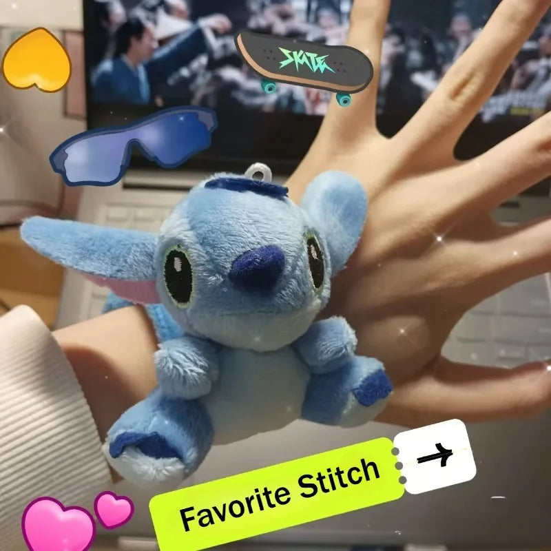 Kawaii Lilo & Stitch Wristband Cute Cartoon Stitch Kids Snap Circle Plush Wristband Doll Accessory Wedding Party Holiday Gift