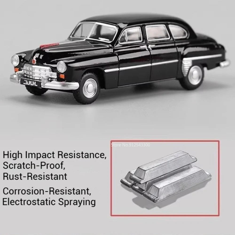 Mini Scale 1:64 LADA 2105 2101 GAZ-12 ZIM Car Model Toy Alloy Diecast Vintage Classic Sedan Models Toys Boys Collect Ornaments