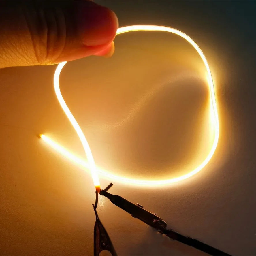 LED Same End Filament Flexible Ultra Slim 3V Spiral Bulb Filament Retro Edison Bulb Lamp Parts Diode Lighting Strip Decoration