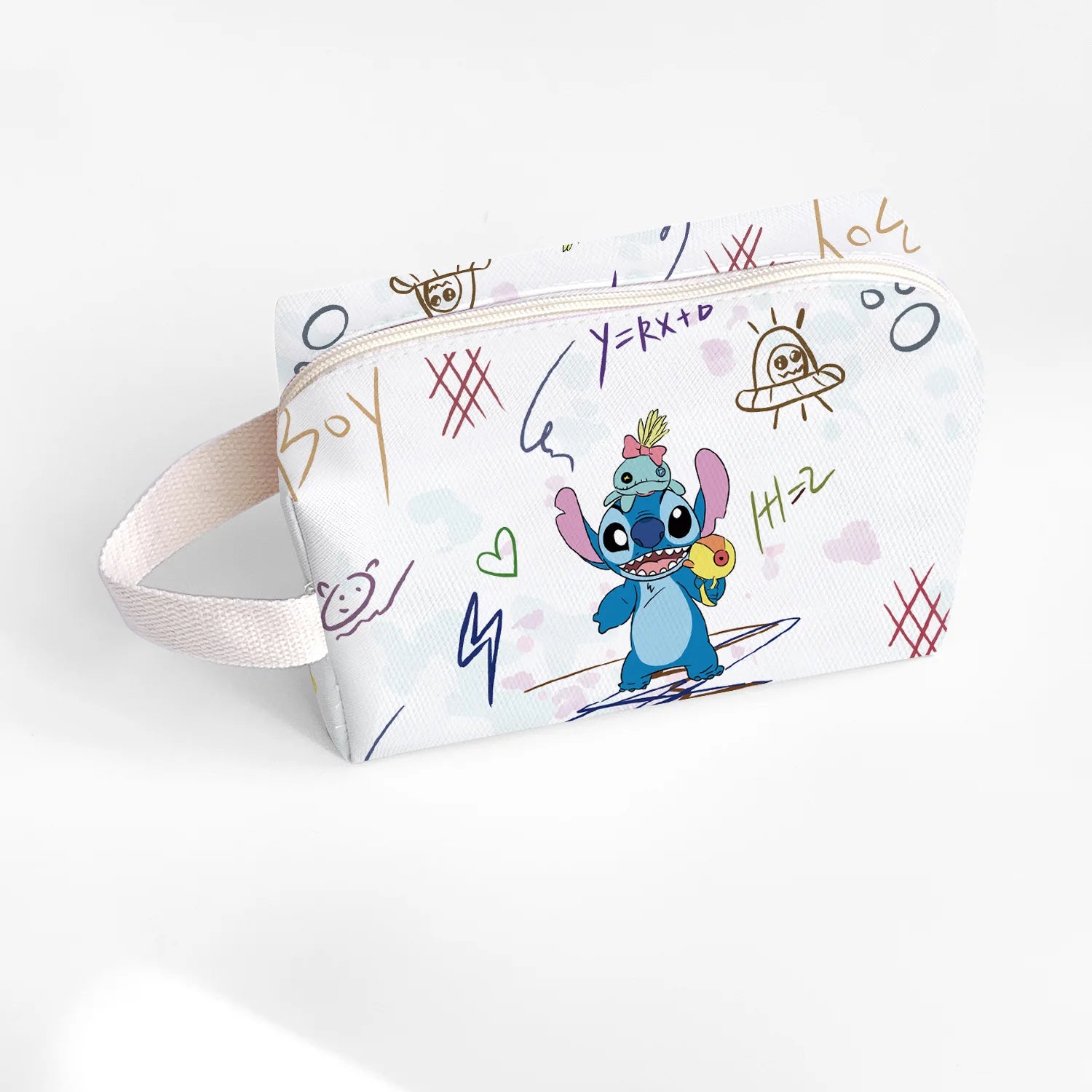 New Anime Stitch Lilo Stitch Cosmetic Bag Kawaii Makeup Waterproof Portable Travel Storage Organizer Bag Girl Birthday Gift