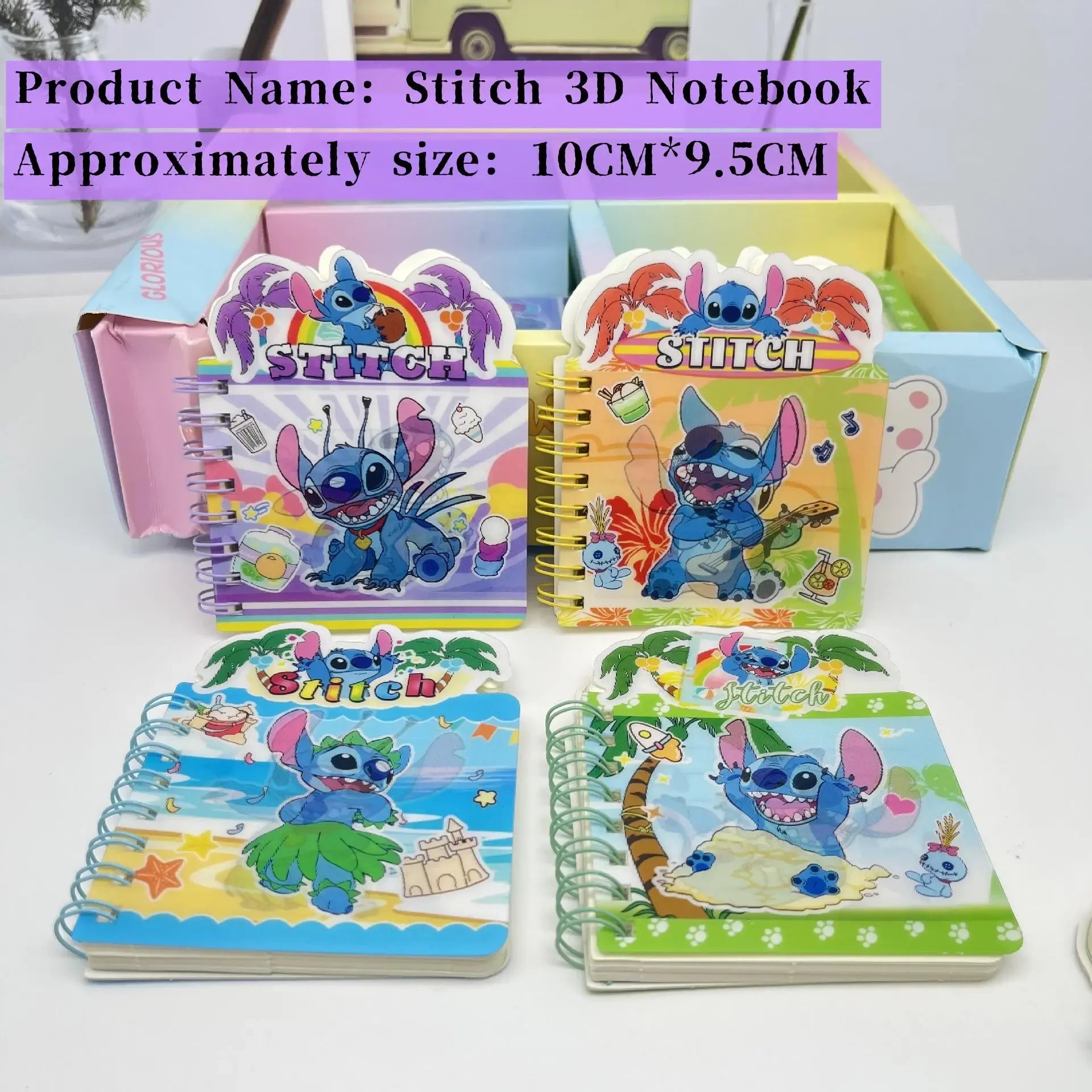 New Stitch Notebook Cute Anime Cartoon School Supplies Portable Diary Fashion Office Supplies Coil Book Children Holiday Gift