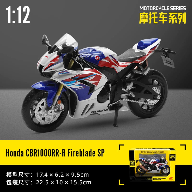 MSZ CCA 1:12 Yamaha YZF-R1 Classic Motorcycle Model Alloy Car Model Toy Car Casting Collection Toy Gift Christmas Gift