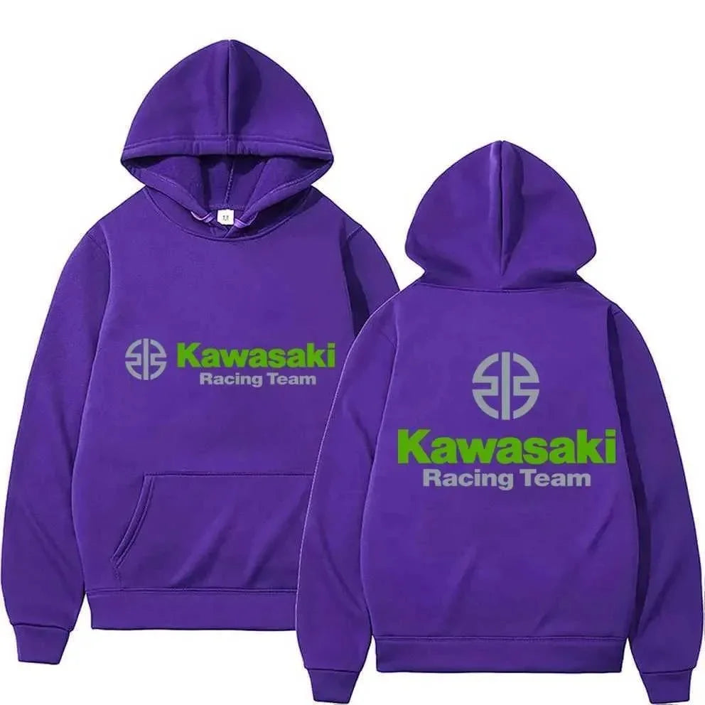 Kawasaki Motorcycle Logo's New Men's Spring and Autumn Extreme Sports Hoodie and Women's Casual Sportswear Sweatshirt