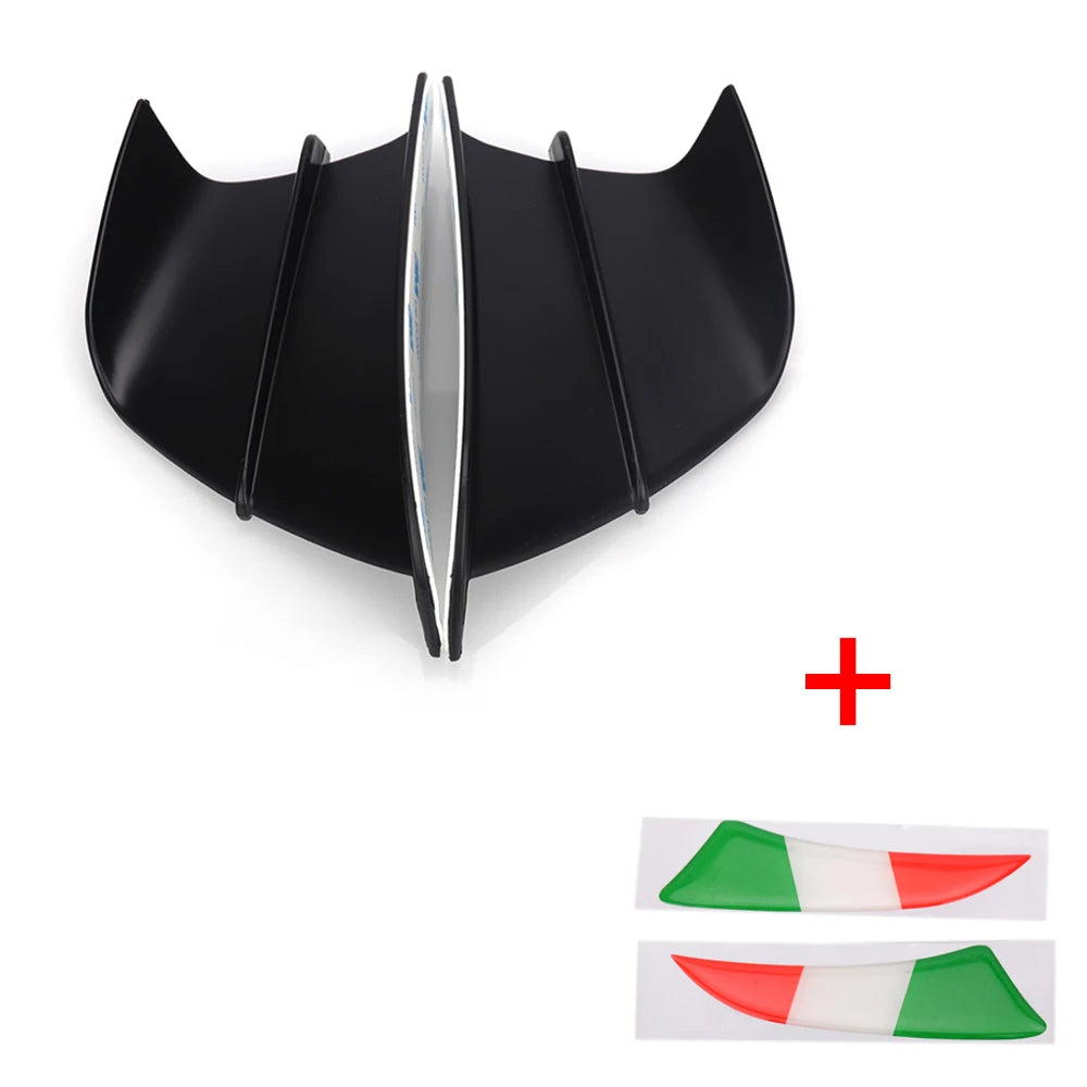 For Kawasaki Ninja ZX6R 636 ZX-25R ZX6RR ZX-6 ZX10R ZX1400 ZX14R ZZR1400 ZZR1100 Motorcycle Winglet Aerodynamic Wing Kit Spoiler