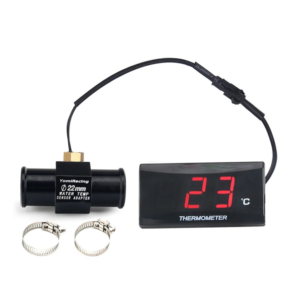 Motorcycle KOSO Water Temperature Mini Meter For XMAX250 300 NMAX CB 400 CB500X Sensor Water Temp Adapter Scooter And Racing