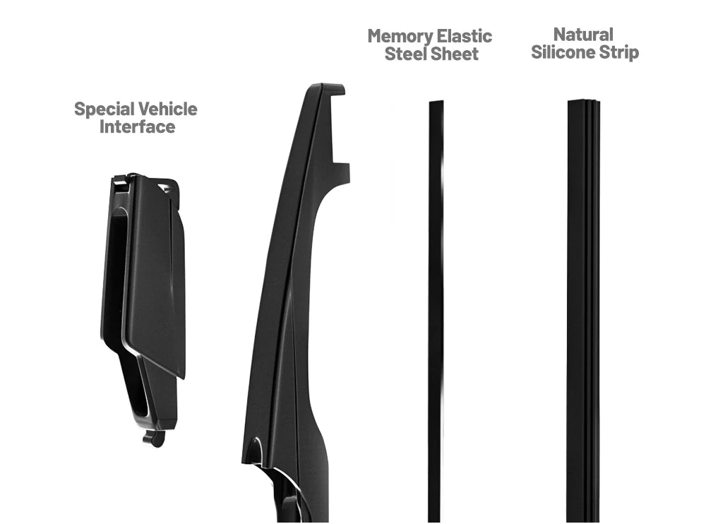 3Pcs Car Wiper For KIA Rio Hatchback Mk3 2011-2017 Front Rear Wiper Blades Brushes Auto Accessories 2013 2014 2015 2016