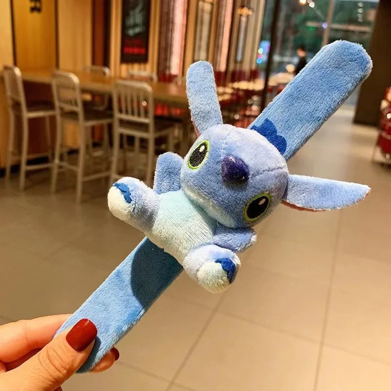 Kawaii Lilo & Stitch Wristband Cute Cartoon Stitch Kids Snap Circle Plush Wristband Doll Accessory Wedding Party Holiday Gift