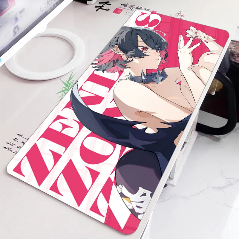 ZZZ Gaming Hoshimi Miyabi Mouse Pad Evelyn Yuzuha Anby Ellen Zenless Zone Zero Keyboard Desk Mats XXL Anime Girls Mousepad
