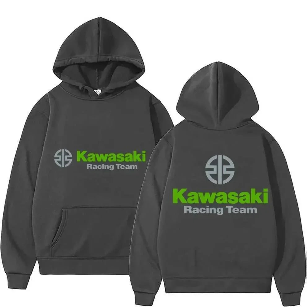 Kawasaki Motorcycle Logo's New Men's Spring and Autumn Extreme Sports Hoodie and Women's Casual Sportswear Sweatshirt