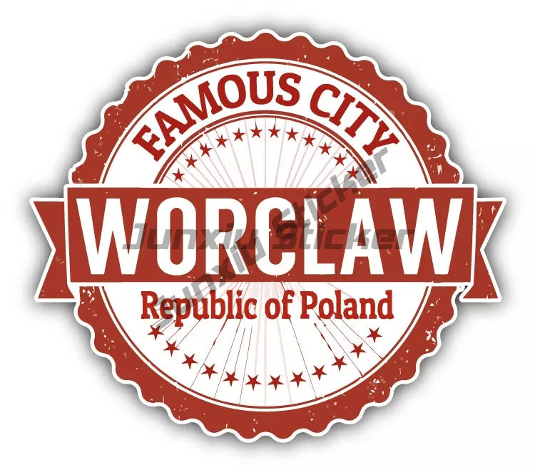 Warsaw Poland Eagle Coat of Arms Heraldic Flag Travel Stamp Sticker European Union Polska Vinyl Decal Waterproofing Anti Scratch