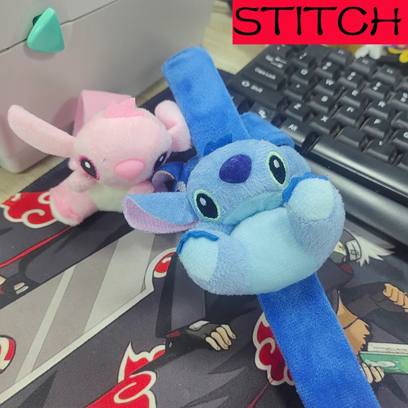 Kawaii Lilo & Stitch Wristband Cute Cartoon Stitch Kids Snap Circle Plush Wristband Doll Accessory Wedding Party Holiday Gift