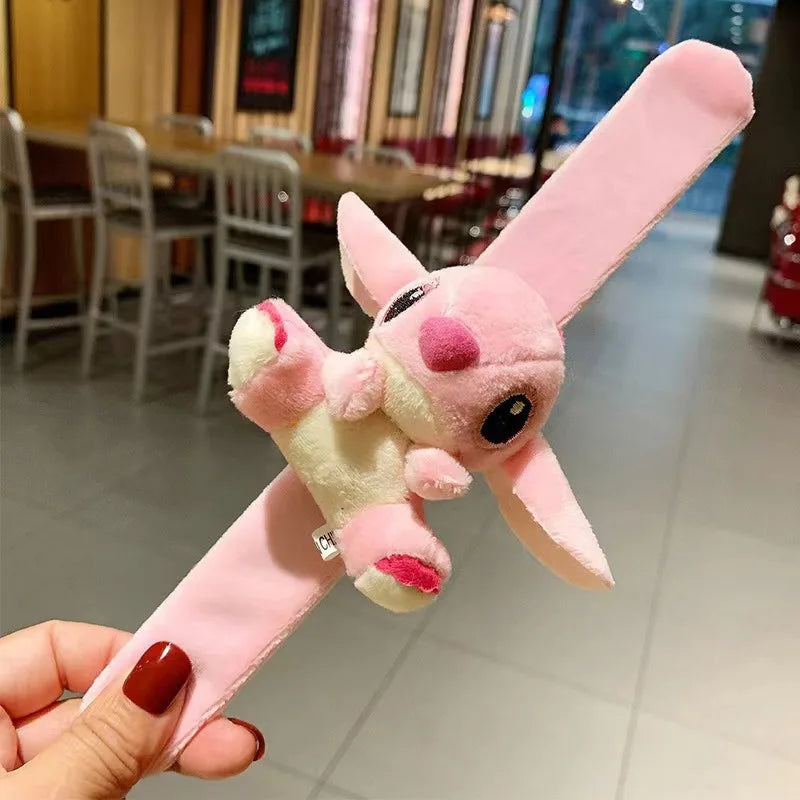 Kawaii Lilo & Stitch Wristband Cute Cartoon Stitch Kids Snap Circle Plush Wristband Doll Accessory Wedding Party Holiday Gift