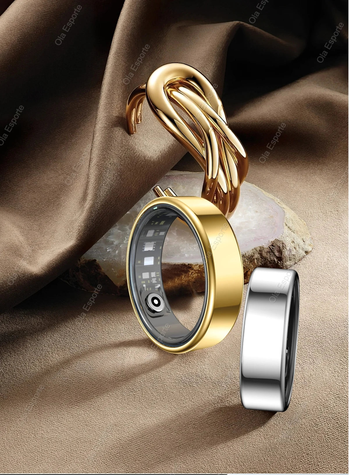 2025 New Smart Ring Men Women, Heart Rate and Blood Oxygen Monitor Smartring IP68 & 5ATM Waterproof, Multi-sport Mode Rings Man