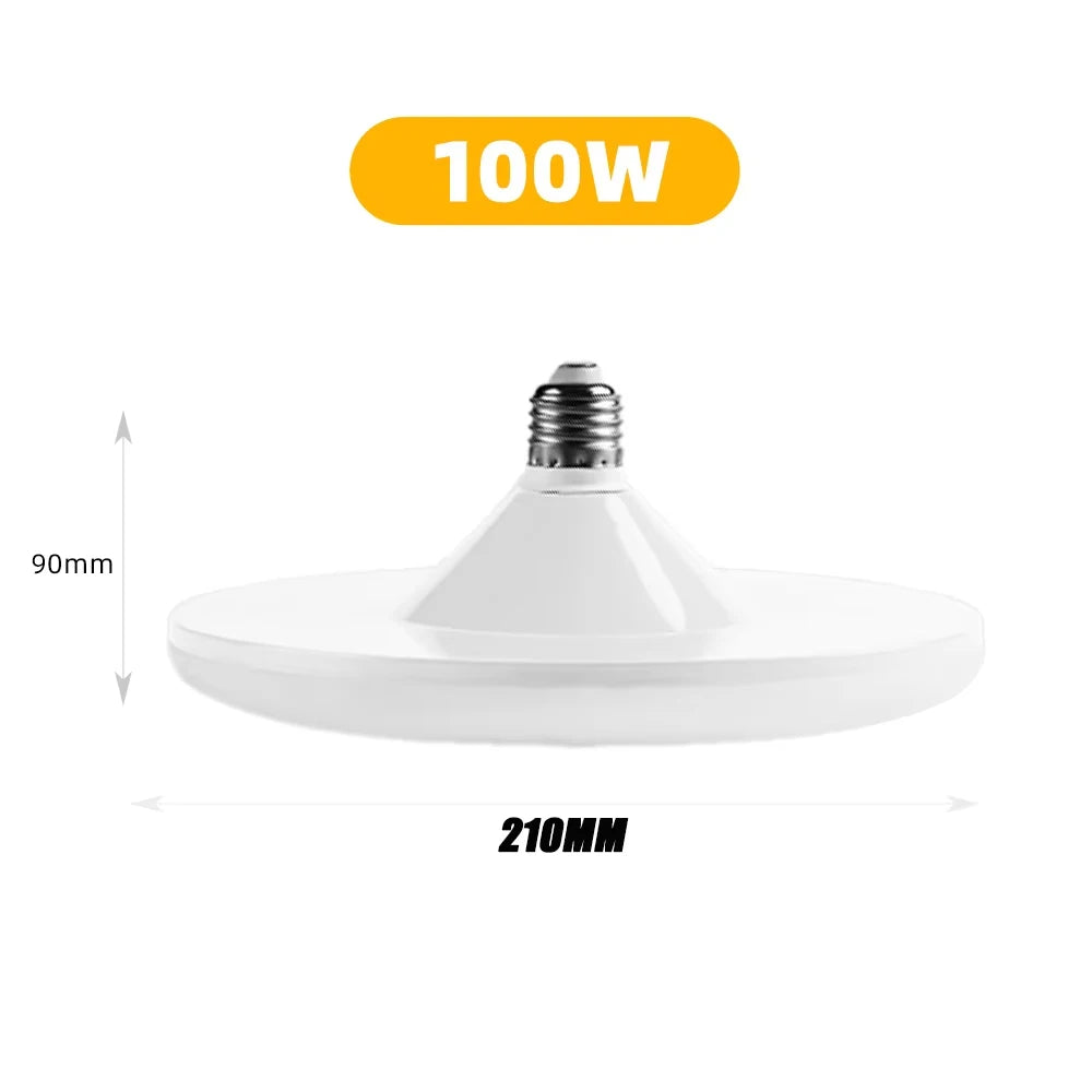 1PC 220V LED Bulb E27 Base Household Energy Saving Lamp 20W 30W 40W 60W 100W Indoor Lighting Flying Saucer Light Ampoule E27