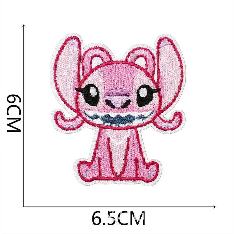 Stitch Clothes Badges Iron On Patches Appliques Embroidered Music cartoon Stripes for Clothes Jacket Jeans Diy Decoration