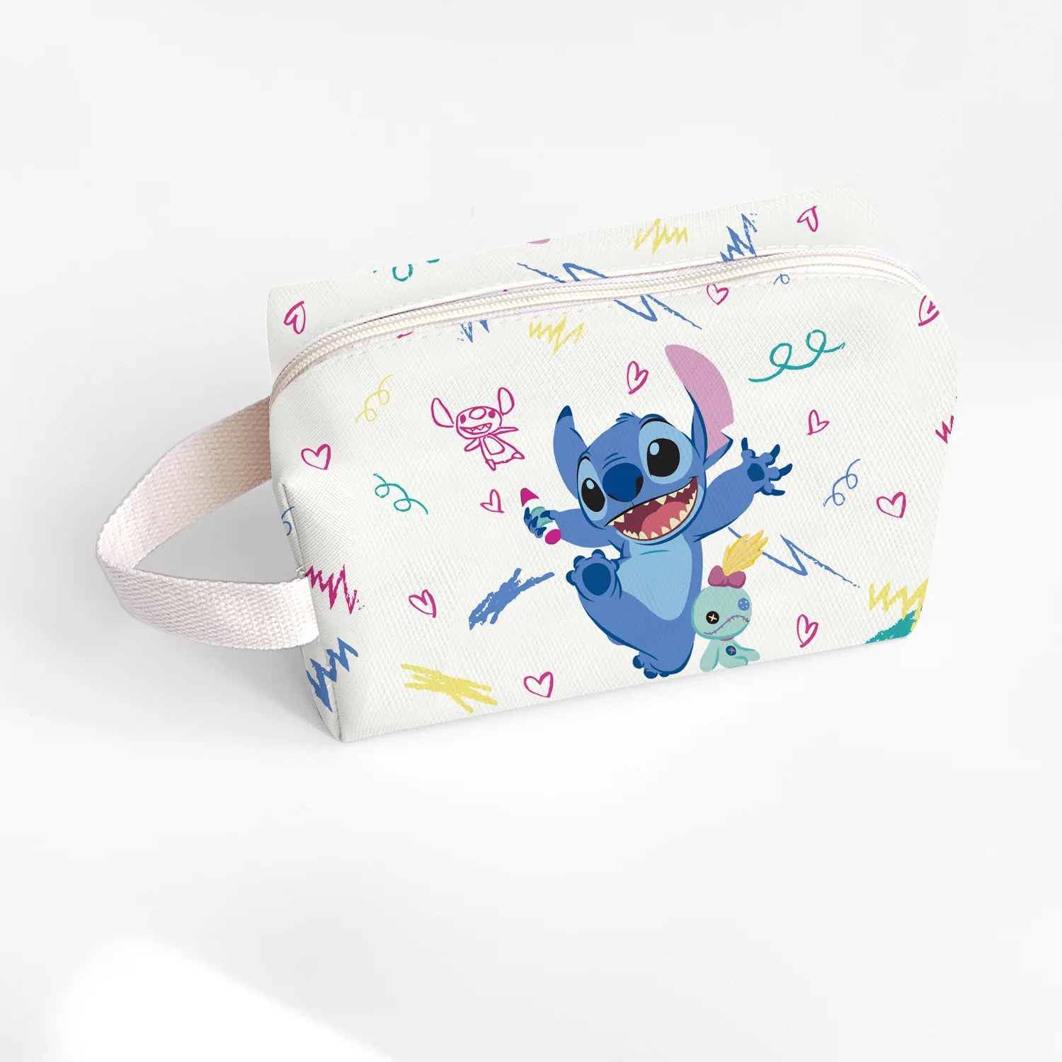 New Anime Stitch Lilo Stitch Cosmetic Bag Kawaii Makeup Waterproof Portable Travel Storage Organizer Bag Girl Birthday Gift
