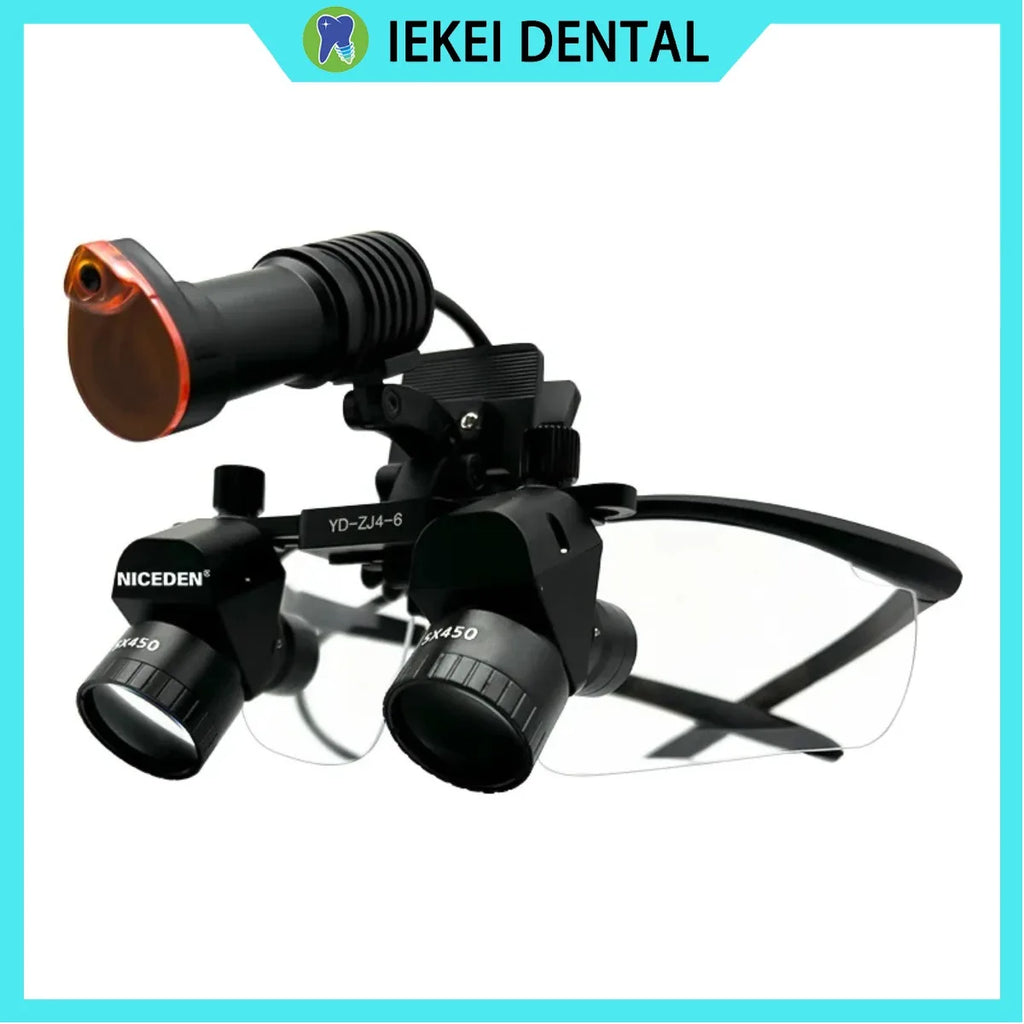 Lupas 5x Lupa Binocular Dental 5w LED Medicina De Laboratorio Lente De Aumento Binocular Luz Equipo Quirúrgico Dental