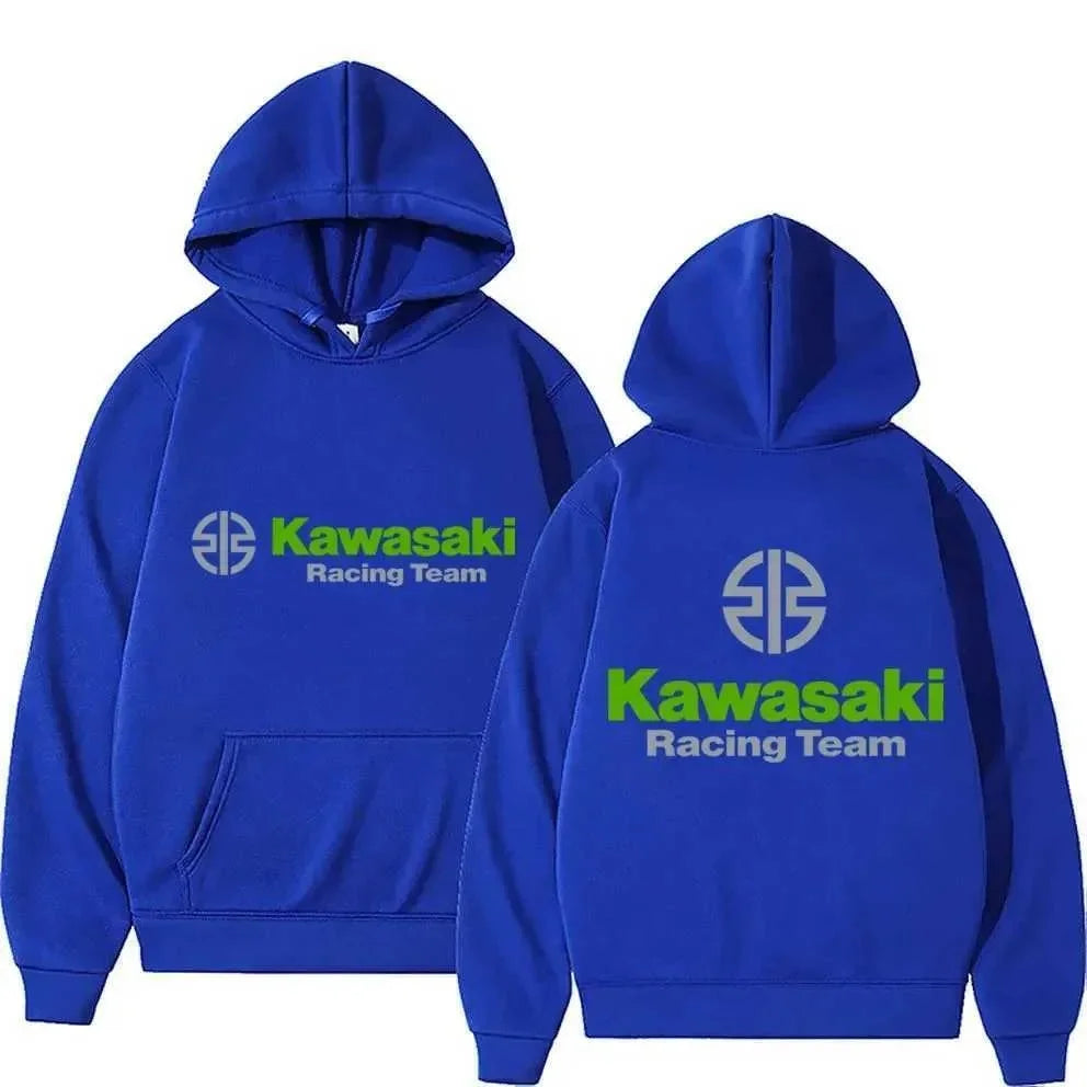 Kawasaki Motorcycle Logo's New Men's Spring and Autumn Extreme Sports Hoodie and Women's Casual Sportswear Sweatshirt