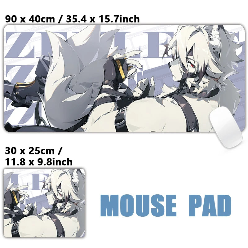 ZZZ Gaming Hoshimi Miyabi Mouse Pad Evelyn Yuzuha Anby Ellen Zenless Zone Zero Keyboard Desk Mats XXL Anime Girls Mousepad