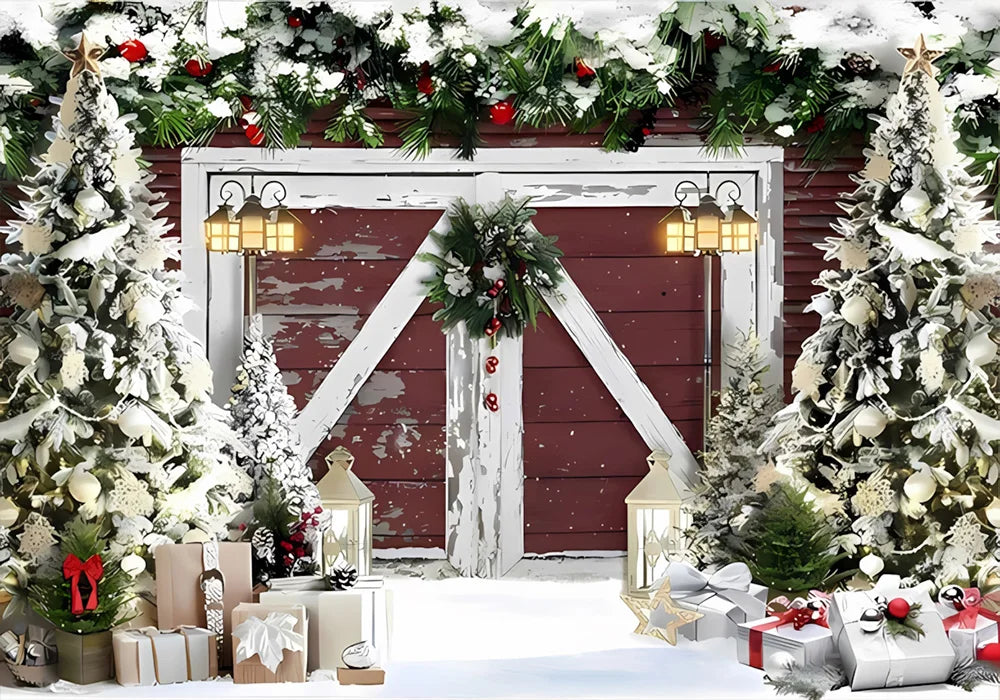 Navidad Decoration Anniversaires Xmas Tree Photography Backdrops Merry Christmas Backgrounds