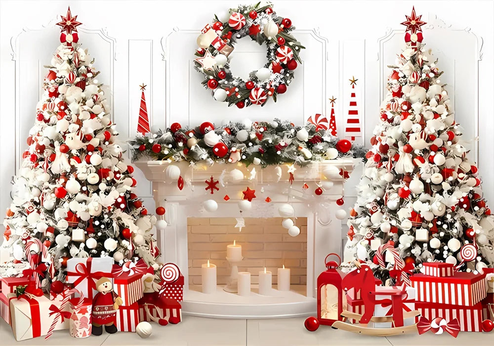 Navidad Decoration Anniversaires Xmas Tree Photography Backdrops Merry Christmas Backgrounds