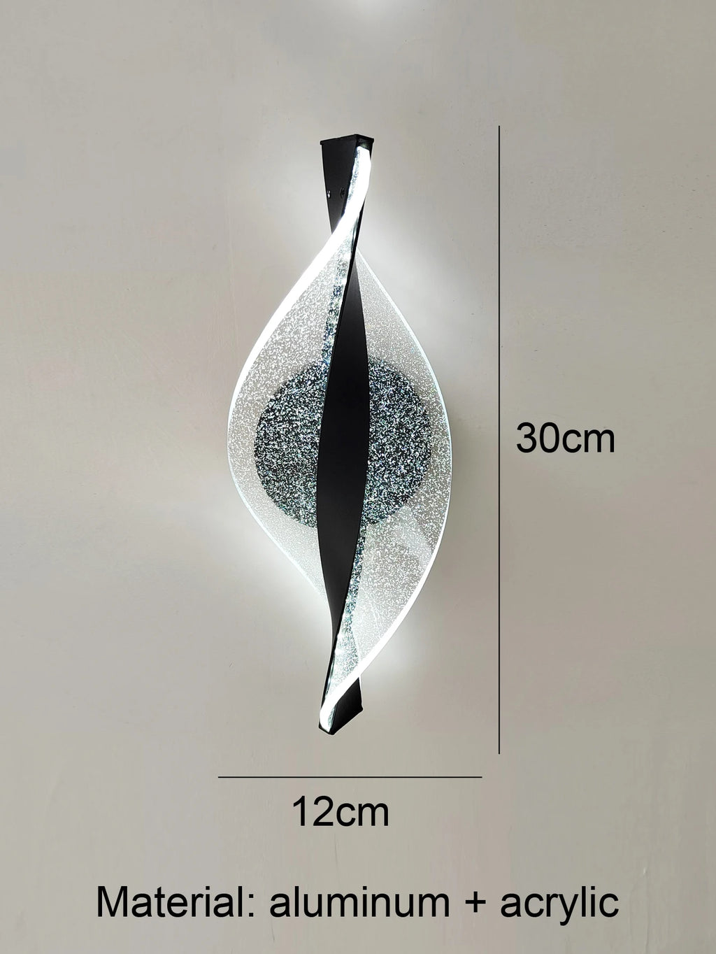 LED Modern 1PC Gold/Black Acrylic wall lamp,Lustre Hallway, Bedroom,Living  room,Bedside lamps room decor,Wall decoration items