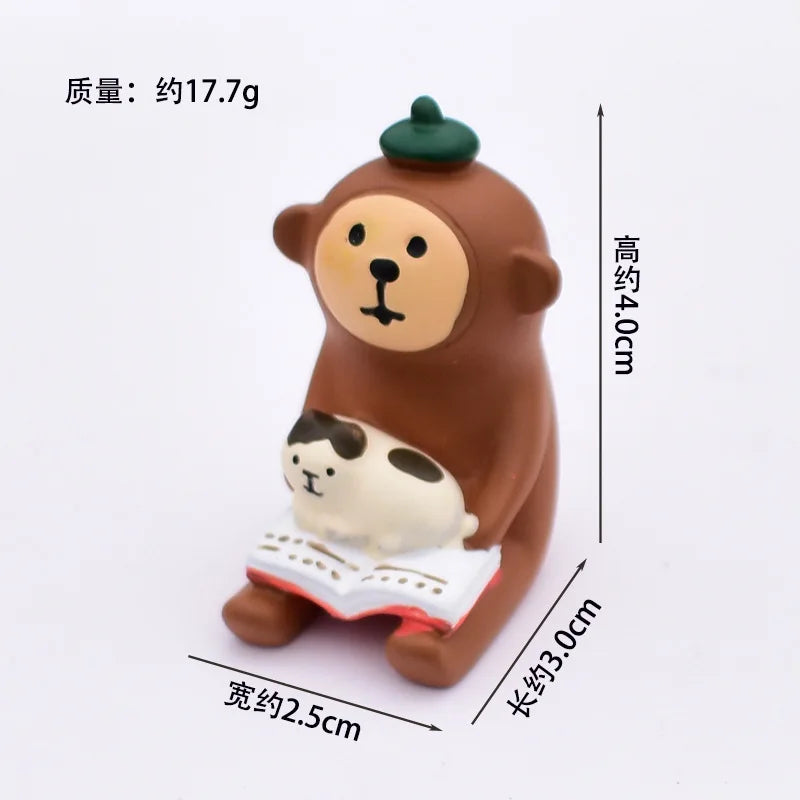 Zakka Japan Bookstore Stationery Series Desktop Decoration Creative Small Ornaments Resin Craft Toys Collectible Gifts