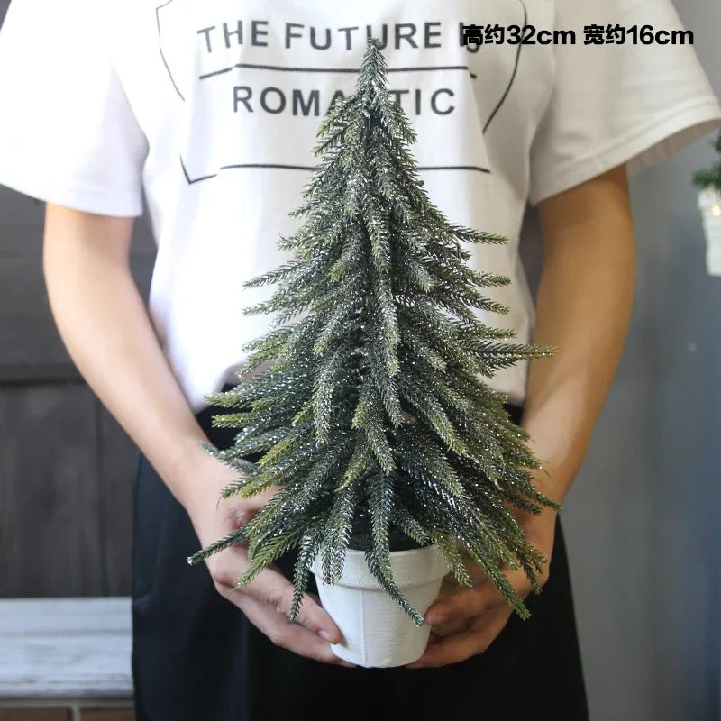 2019 Christmas Artificial mini Xams tree tabletop display window restaurant front desk store decorations small arbol de navidad
